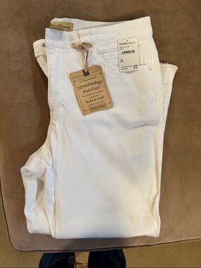 Trac White Kick Flare Jeans